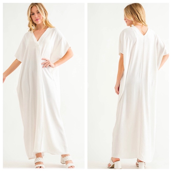 14 Boho V-Neck Oversized Maxi Dress - Picture 2 of 2
